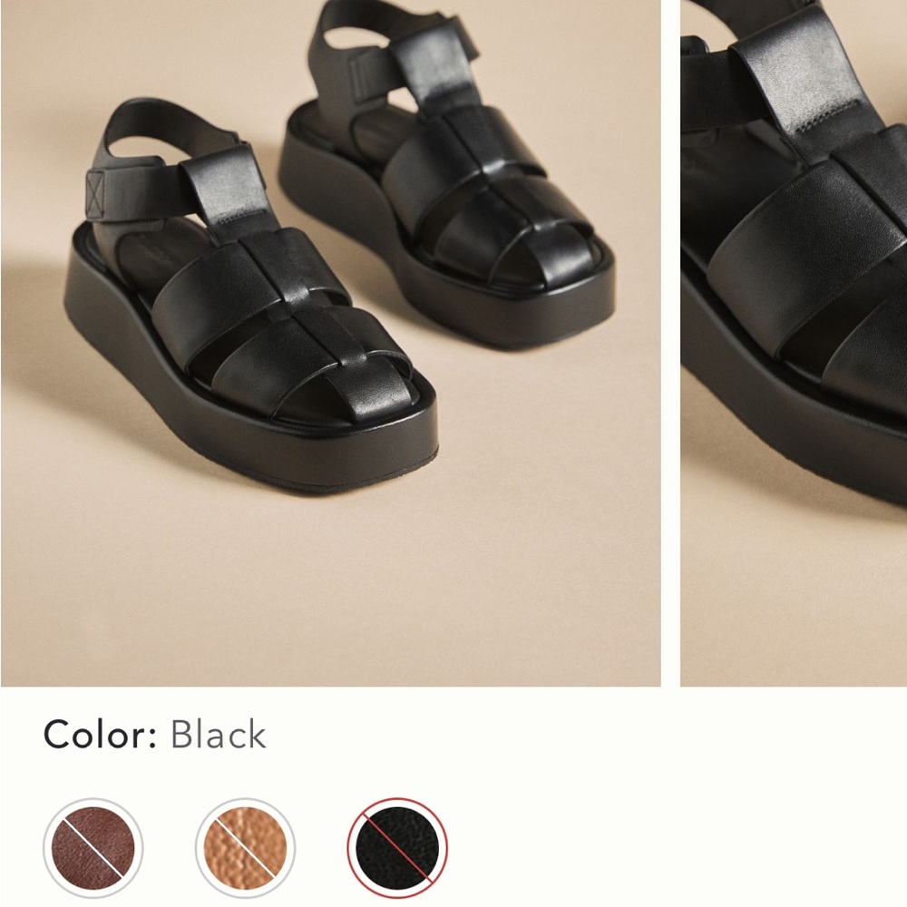 Pilcro Black Platform Sandals with Adjustable Strap from Anthropologie